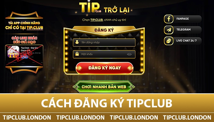 Cách tạo tài khoản TipClub chi tiết nhất 2025