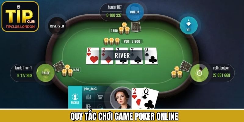 Quy tắc tham gia Poker online siêu đơn giản